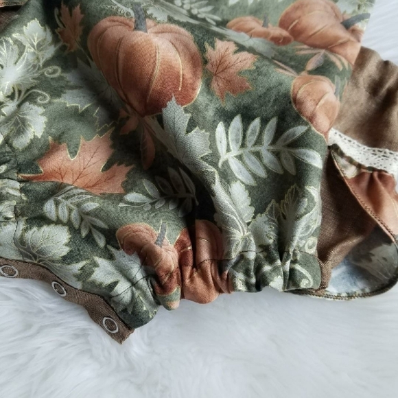 Girls Fall handmade romper 12-18 months - Picture 6 of 7